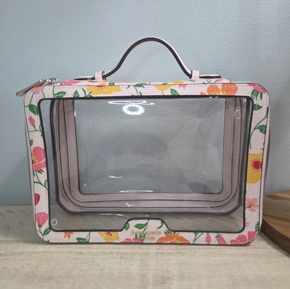 kate spade Handbags - Kate Spade Madison Strawberry Garden Travel Transparent Cosmetic Case, EUC